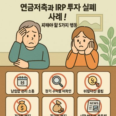 연금저축과 IRP 투자 실패 사례와 피해야 할 5가지 행동