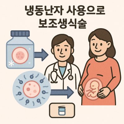 냉동난자 사용으로 보조생식술을 받는 과정을 안내하는 건강 정보 썸네일