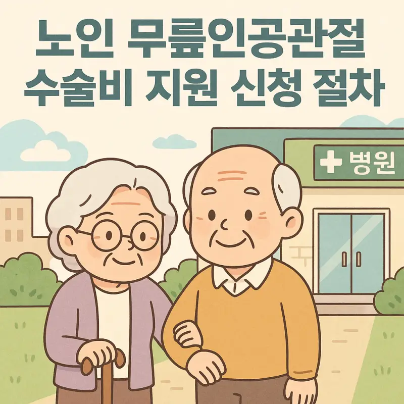 노인 무릎인공관절 수술비 지원 신청 절차를 설명하는 의료 복지 가이드 썸네일