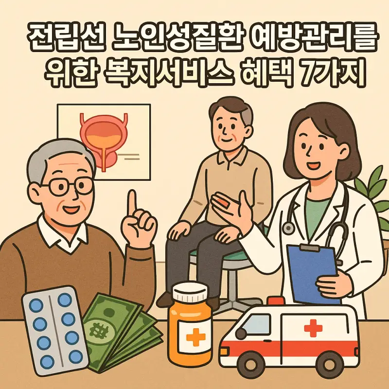 전립선 노인성질환 예방관리를 위한 복지서비스 혜택 7가지를 소개하는 건강 정보 썸네일